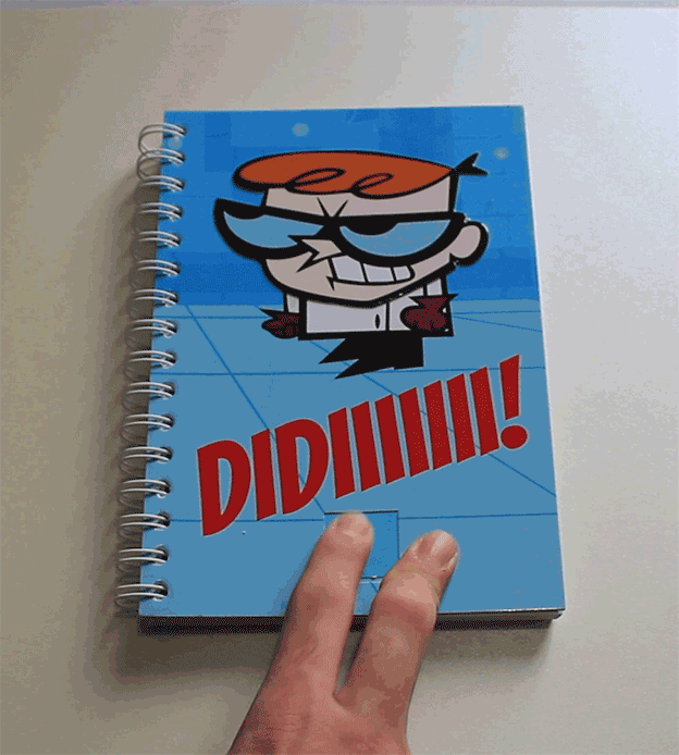 dexter animated notebook from marionetto